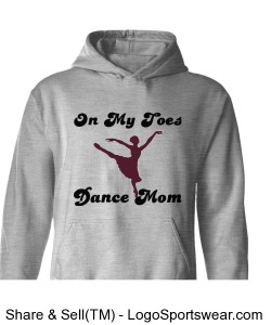 Grey Hoodie Dance Mom Design Zoom